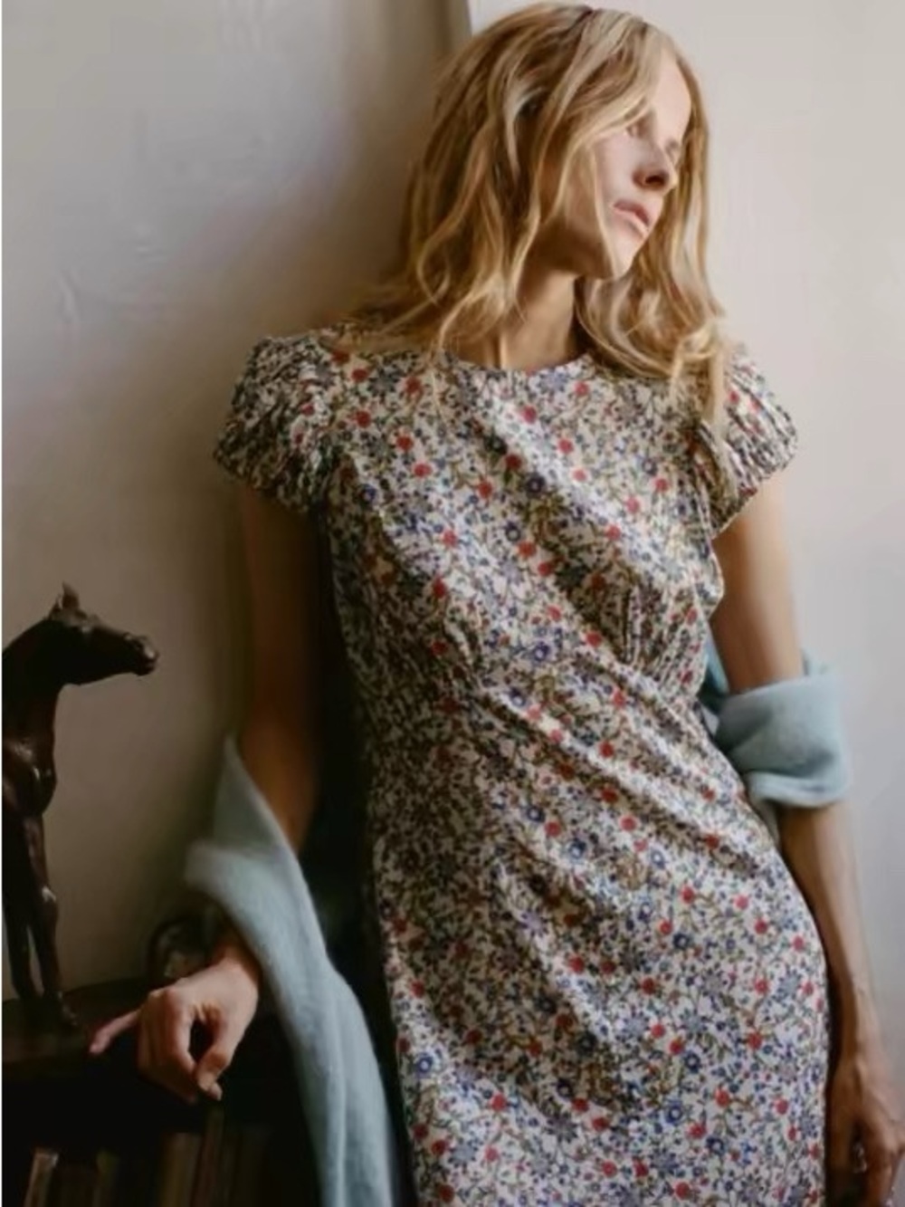 Doen Rhodia Dress in Creame Prairie De Montagne